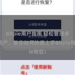 Bitpie用户指南 轻松管理多链资产，教你如何快速上手Bitpie钱包！