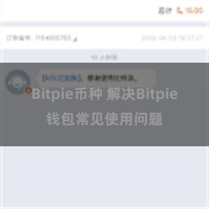 Bitpie币种 解决Bitpie钱包常见使用问题